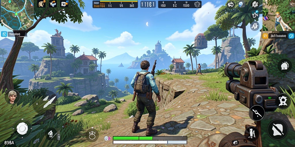 Tangkapan layar menunjukkan gameplay yang menakjubkan di dunia terbuka.