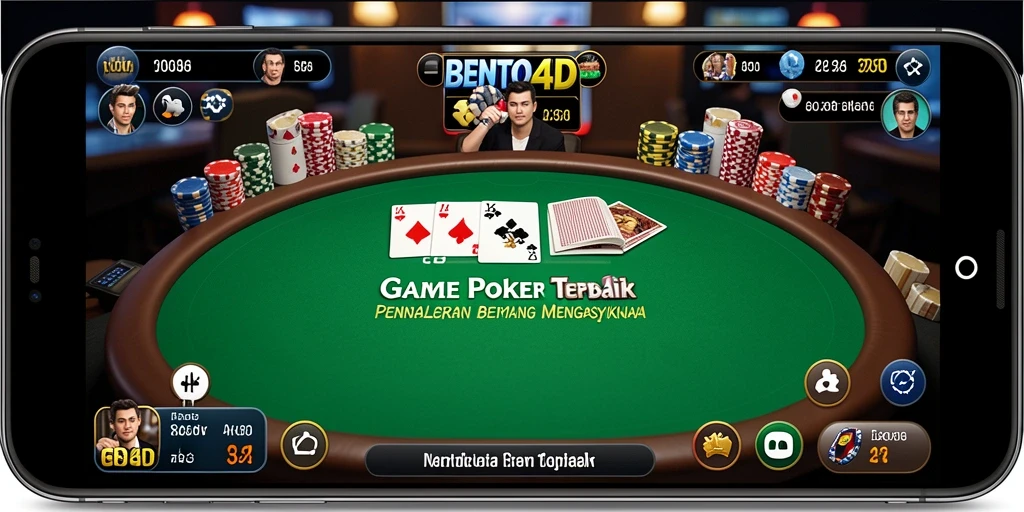 Tampilan gameplay poker yang mendebarkan di BENTO4D.