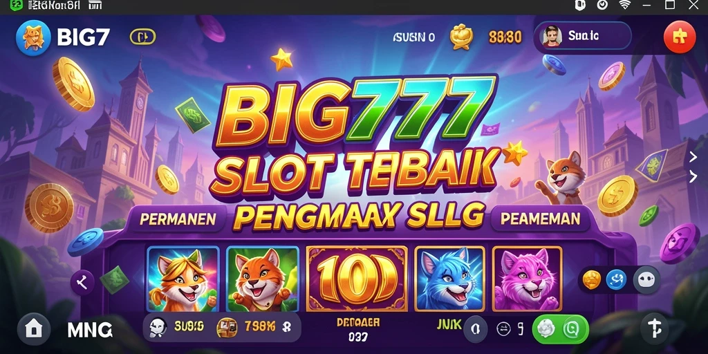 Screenshot gameplay BIG777 menunjukkan keseruan permainan slot yang mendebarkan.