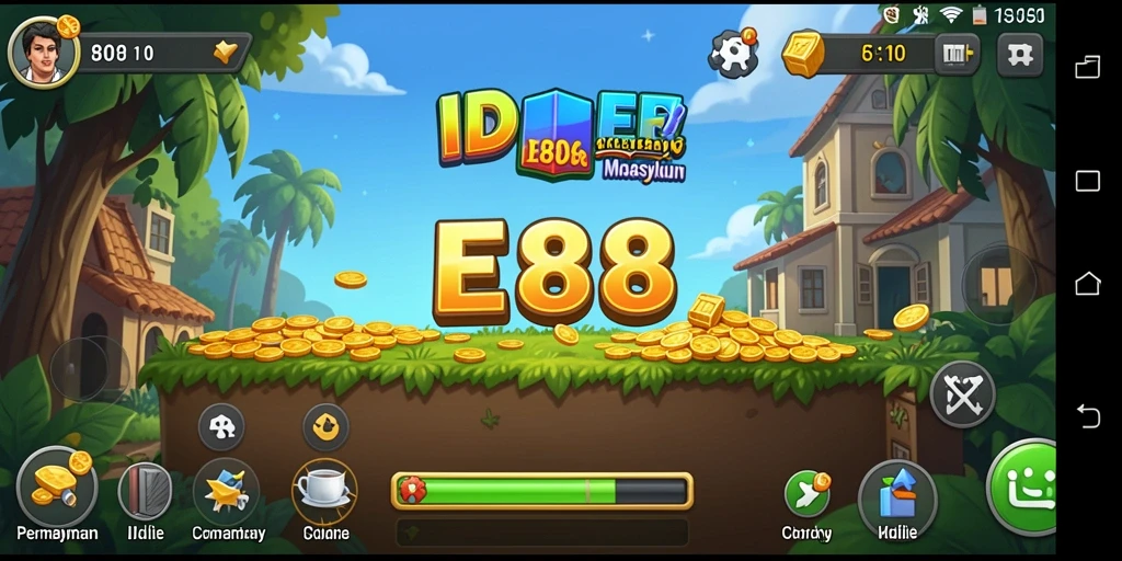 Screenshot E88 menampilkan gameplay yang menawan dan interaktif.