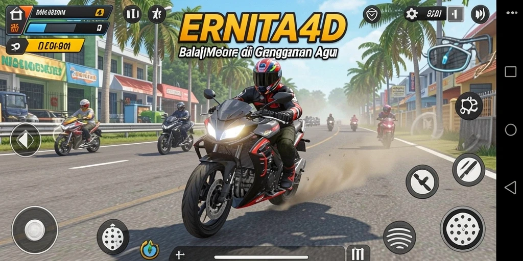 Tampilan gameplay seru dan menegangkan di ERNITA4D.