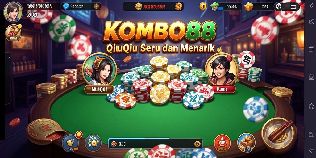 Tampilan gameplay QiuQiu yang menarik di KOMBO88.