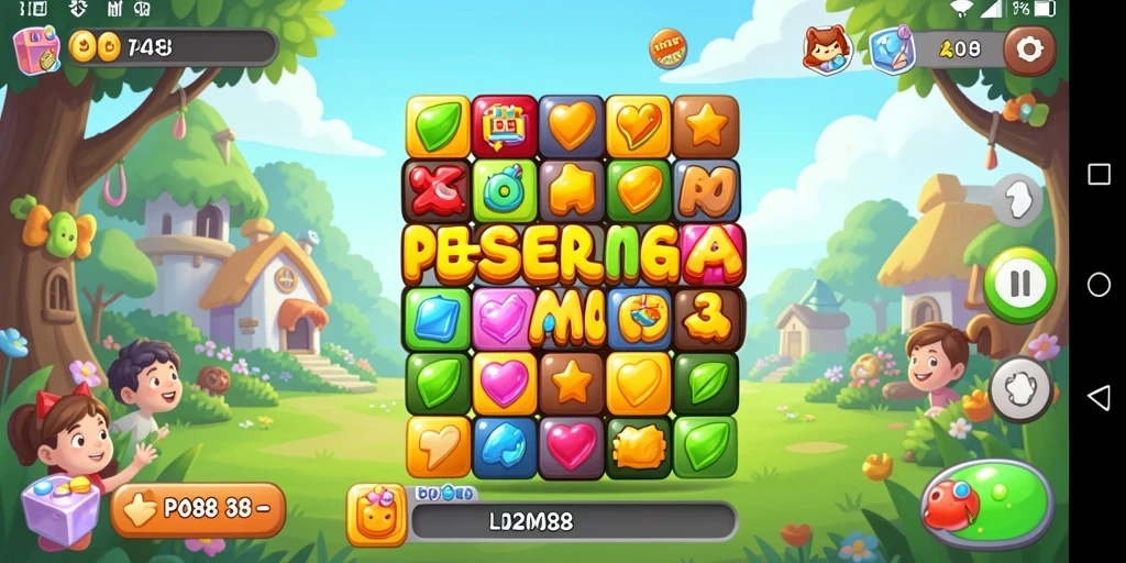 Tampak seru gameplay LPO88 dalam suasana permainan Match-3 yang menantang.