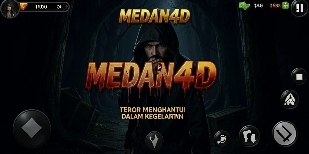 Tampilan gameplay MEDAN4D menghadirkan suasana yang mencekam dan menakutkan.