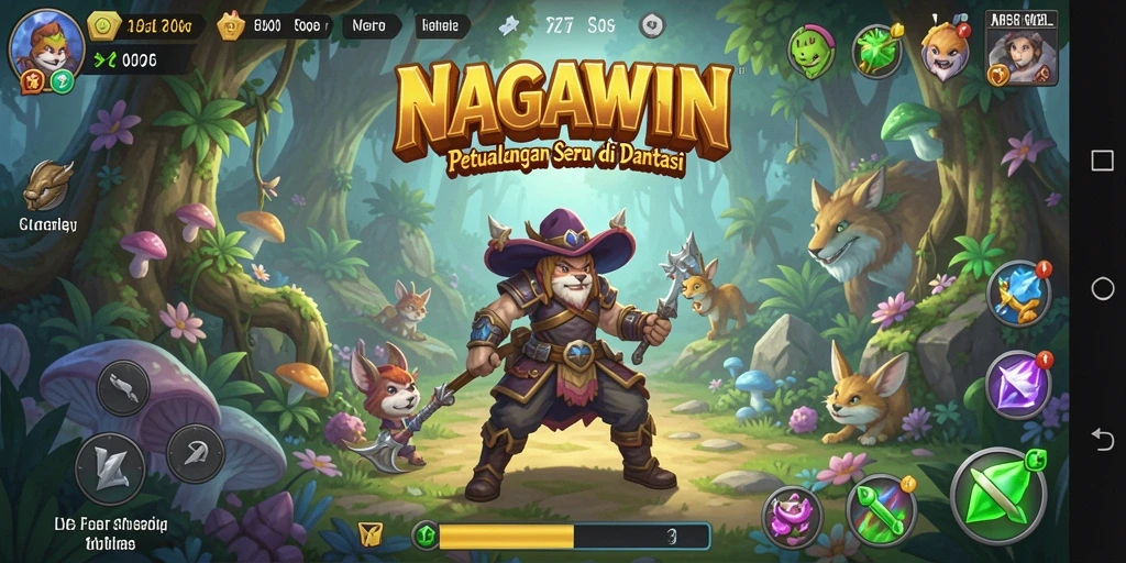 Gameplay menakjubkan NAGAWIN di dunia petualangan yang mendebarkan.