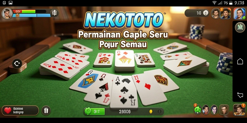 Gameplay seru Gaple di NEKOTOTO yang menantang.