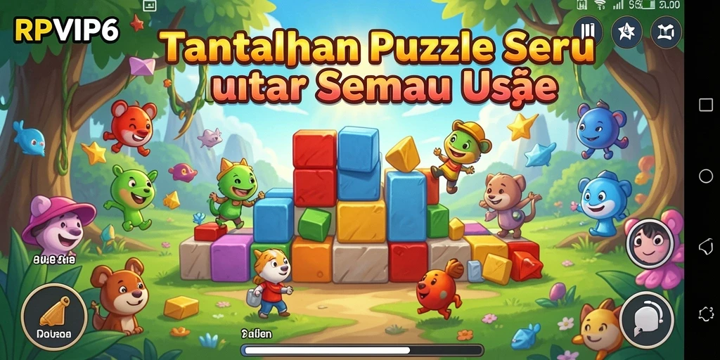 Screenshot gameplay RPVIP6 menampilkan tantangan puzzle yang menarik.