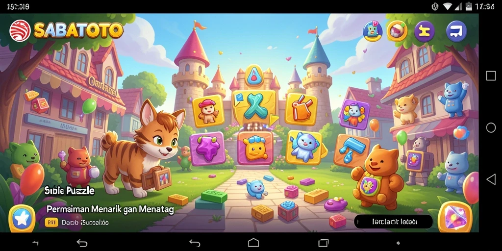 Screenshot gameplay SABATOTO yang menampilkan tantangan puzzle yang seru.
