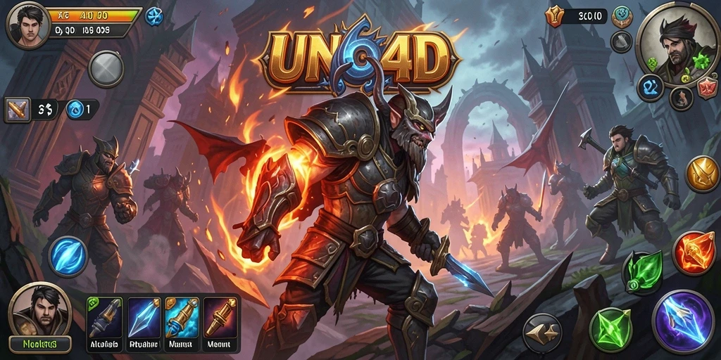 Screenshot gameplay menampilkan pertarungan seru dan karakter menawan dalam RPG.