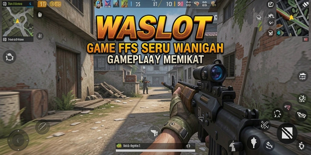 Screenshot WASLOT menampilkan intensitas pertarungan FPS yang mendebarkan.