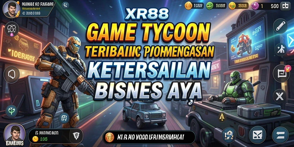 Tampilan gameplay XR88 dengan desain grafis Tycoon yang menarik.